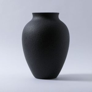 Black Large Olpe Vase