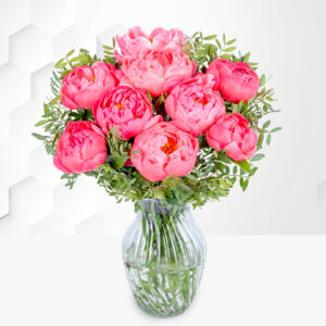 Letterbox Peonies - Luxury Letterbox Flowers - Letterbox Peonies - Letterbox Flower Delivery - Flowers Through the Letterbox